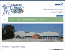 Tablet Screenshot of bowmanstores.com